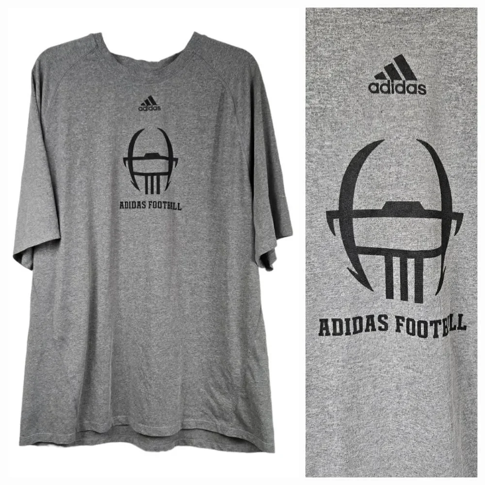 ADIDAS Football Men's 2XL Climalite Active Training Athletic Tee Exercise Shirt
